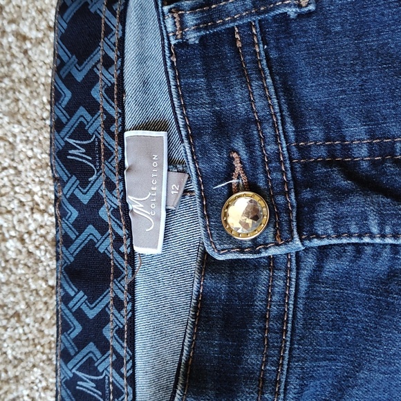 JM collection blue jeans size 12 - Picture 2 of 6
